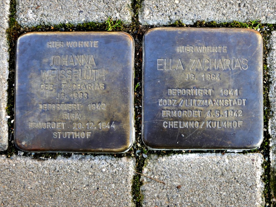 Stolpersteine für Familie Zacharias, Fronstrasse 9, Döbeln