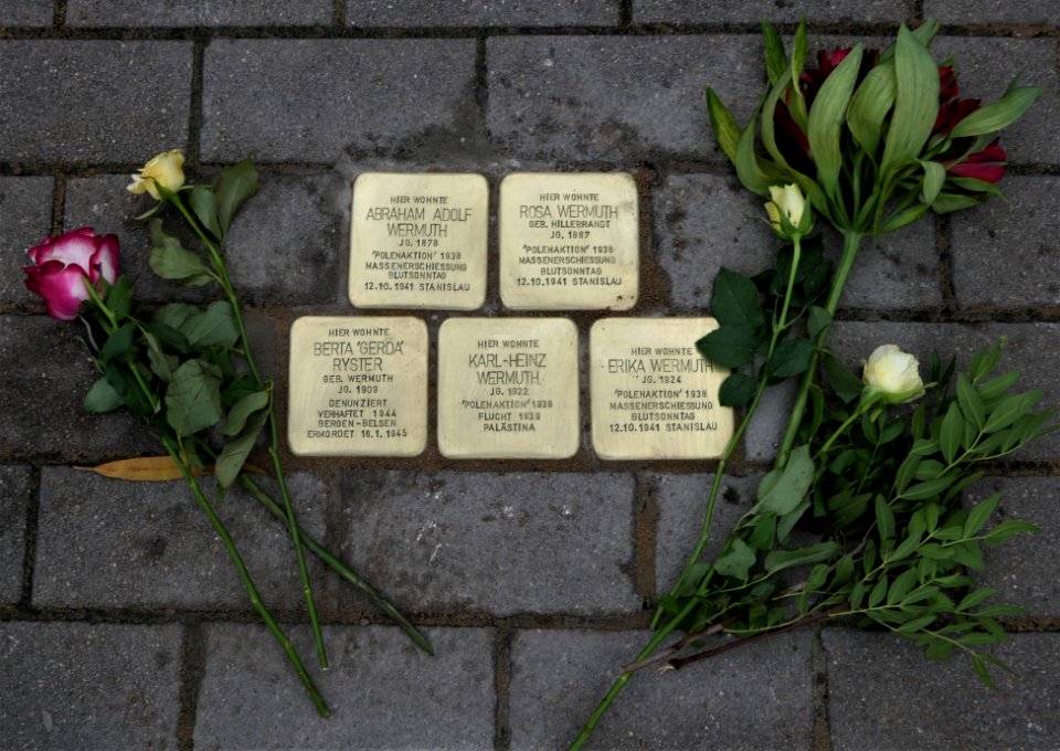 Stolpersteine für Familie Wermuth, Andreas-Schubert-Straße-Strehlener Straße, Dresden (1)