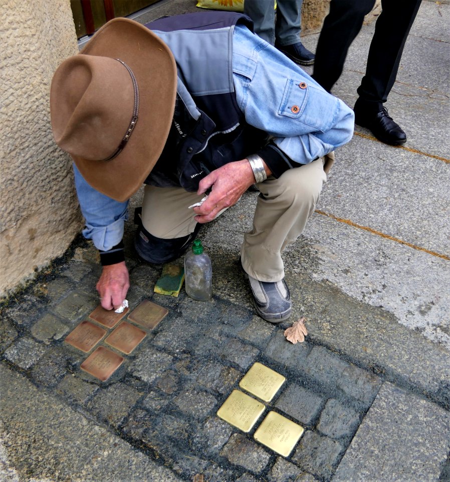 Stolpersteine für Familien Steinhart und Rosengarten, Laubestraße 24, Dresden (2)