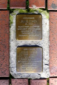 Stolpersteine für Jakob und Lucie Cohen, Bahnhofstrasse 14, Bad Cannstatt, Stuttgart