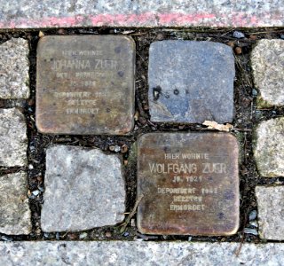 Stolpersteine für Johanna und Wolfgang Zuer, Andréstrasse 43, Chemnitz