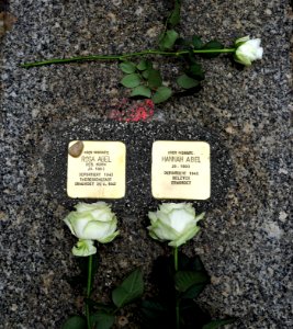 Stolpersteine für Rosa und Hannah Abel, Andréstraße 11, Chemnitz (1)