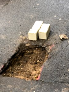 Stolpersteine Zanders kurz vor der Verlegung