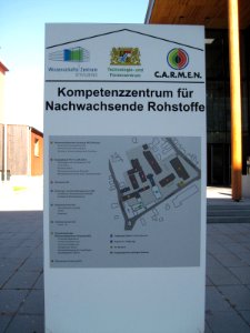 Straubing-Wissenschaftszentrum-Orientierungstafel-Haupteingang photo