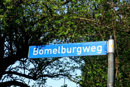 Straßenschild Bömelburgweg
