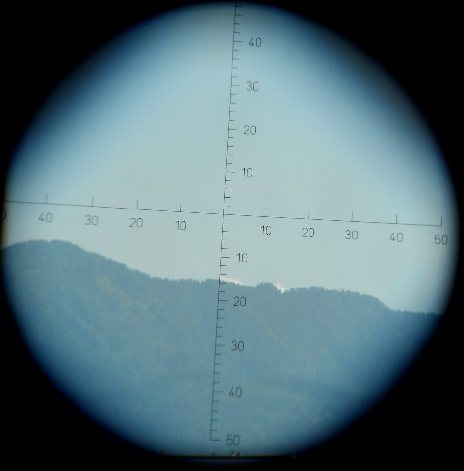Strichtabelle im Feldstecher
