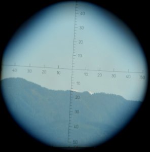 Strichtabelle im Feldstecher