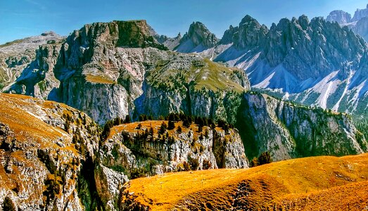 Landscape south tyrol mountains photo