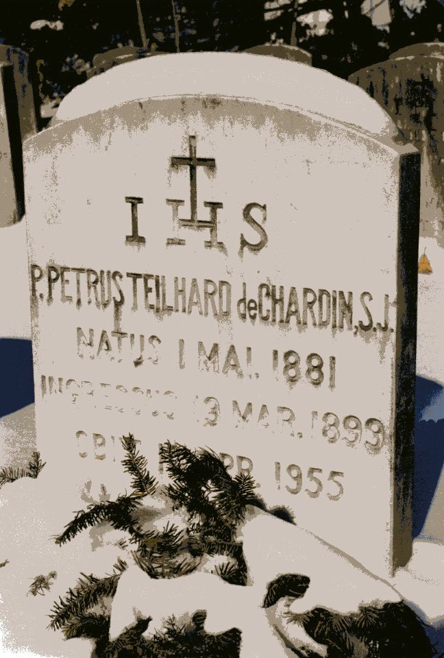 Teilhard Grabstein