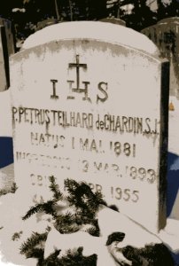 Teilhard Grabstein
