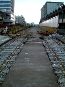 The Discontinued Railway cross the Shang-Yang Road in Nankang District photo