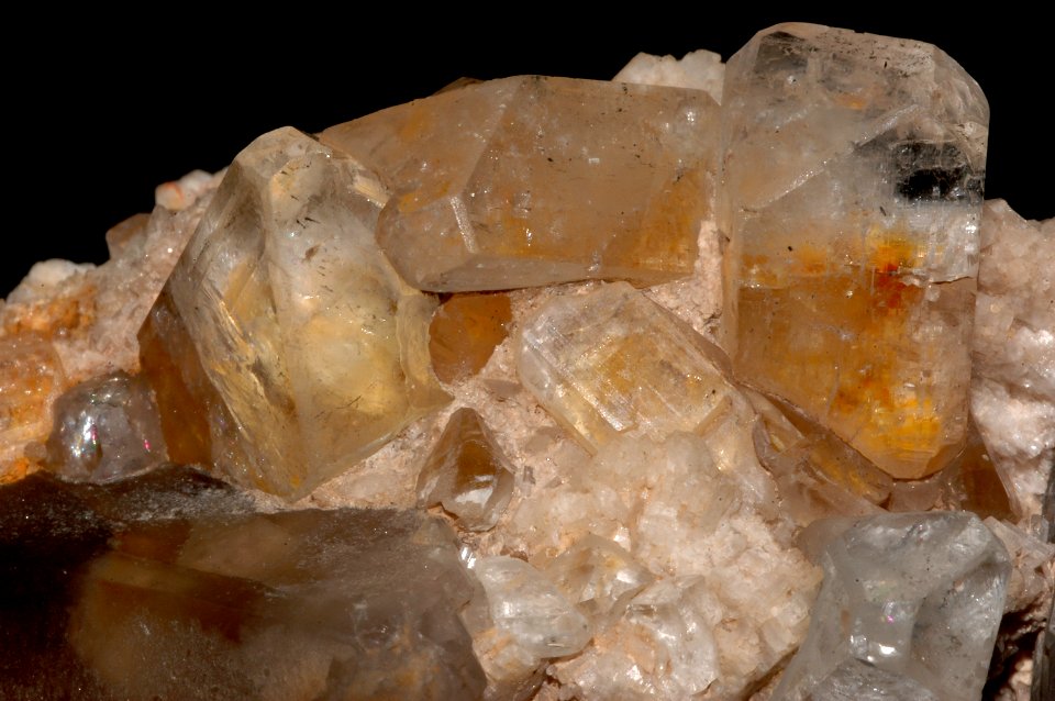 Topaze blanche et quartz fumé (Argentine)