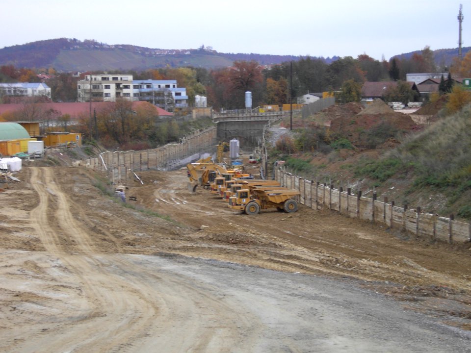 Tunnelbaustelle Leutenbach
