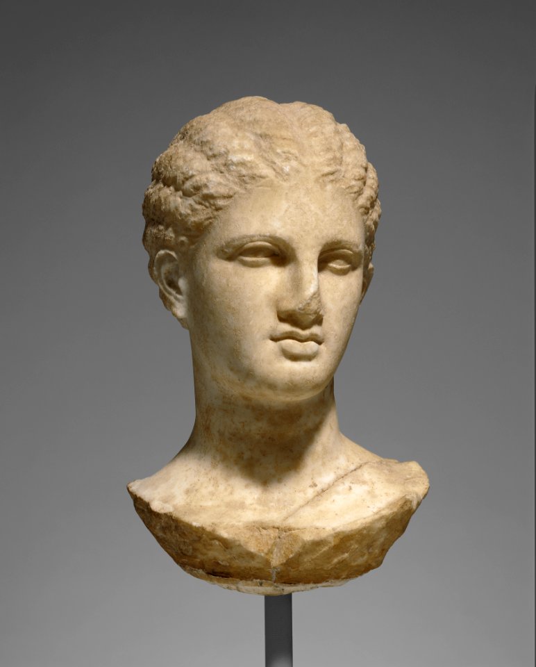 Unknown - Head of a Young Woman from a Grave Naiskos - 56.AA.19