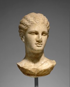 Unknown - Head of a Young Woman from a Grave Naiskos - 56.AA.19