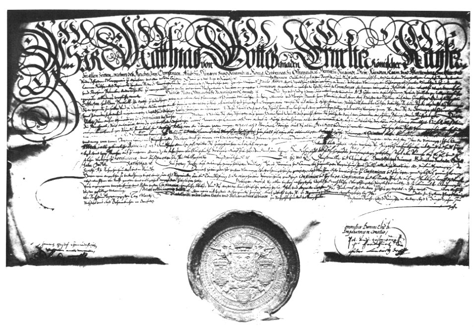 Urkunde 1614