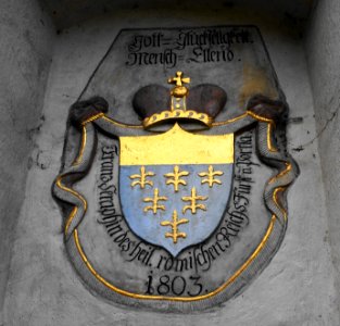 Wappentafel Franz Seraphin, Innere Einöde, Gemeinde Treffen, Bezirk Villach-Land
