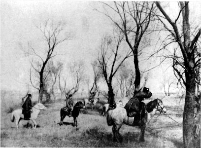 Русско-японская война 1904-1905 гг. Охотничья команда в разведке. photo