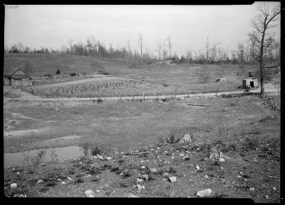Another view of the farm land to be used by the TVA for a poultry and gardening demonstration center. The poultry... - NARA - 532797