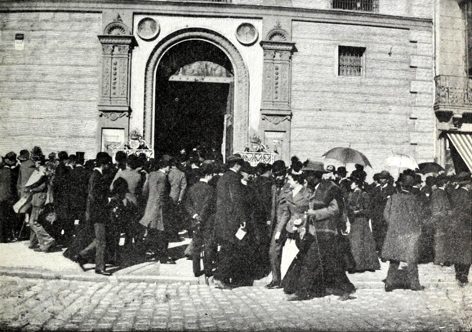 1897-03-06, Blanco y Negro, La puerta de las Calatravas en la mañana del Miércoles de Ceniza