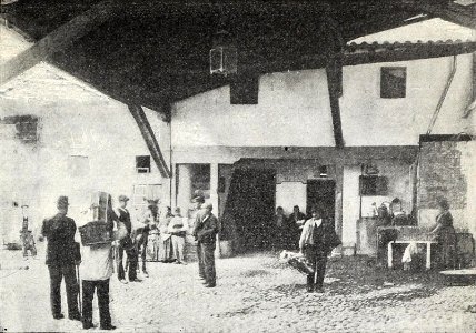 1897-05-15, Blanco y Negro, En busca de hospedaje, Irigoyen photo