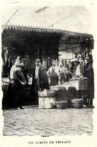 1898-04-02, Blanco y Negro, Un puesto de pescado photo