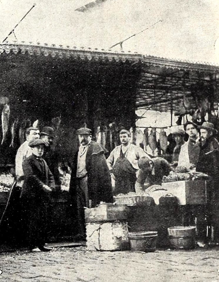 1898-04-02, Blanco y Negro, Un puesto de pescado (cropped)