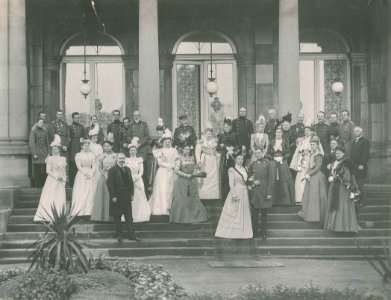 König Wilhelm II. Hochzeit Pauline 1898 photo