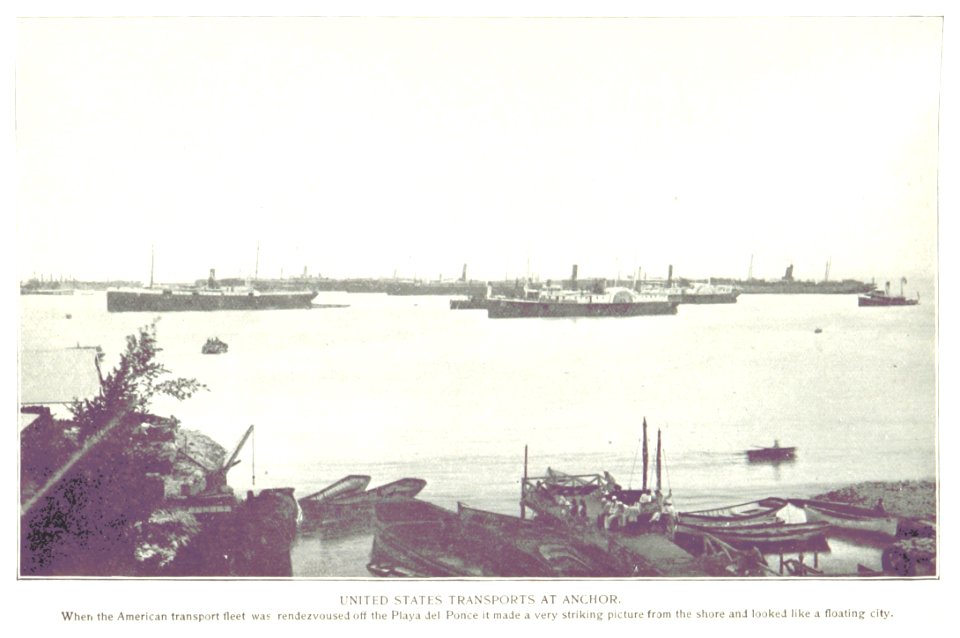 United States transports at anchor