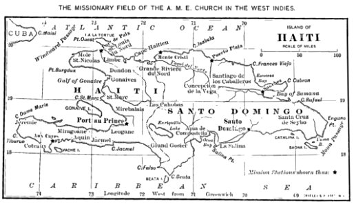 (1899) Map of the Island Haiti