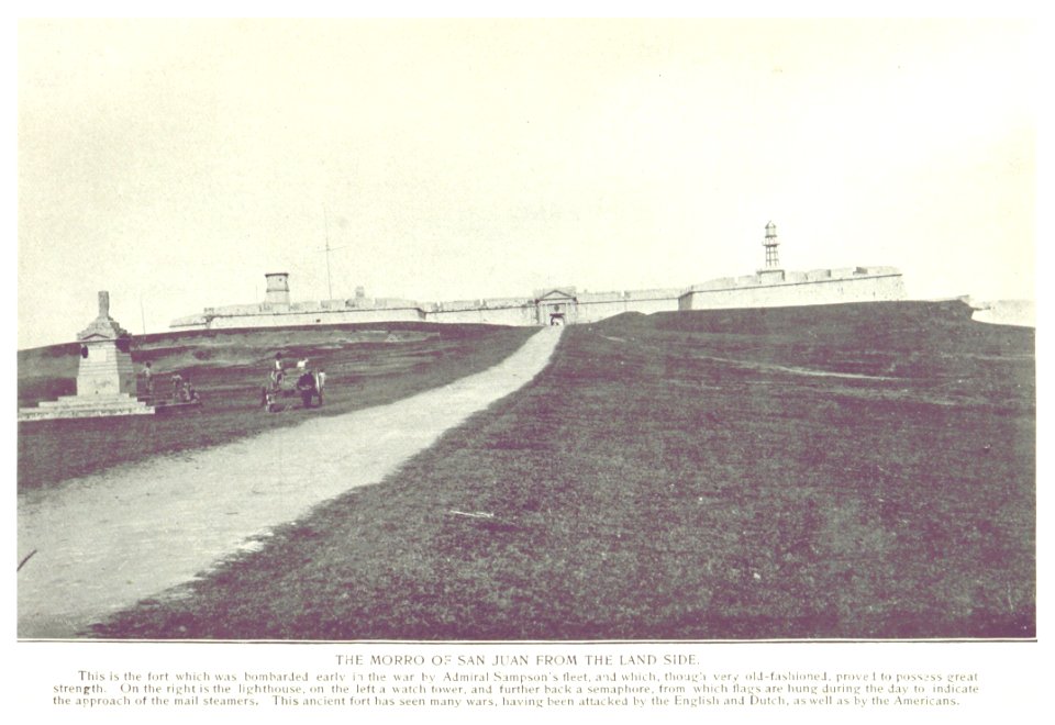 The Morro of San Juan from the land site photo