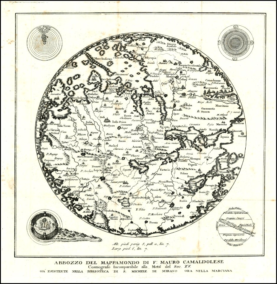 18th-century facsimile of the Fra Mauro Mappa Mundi