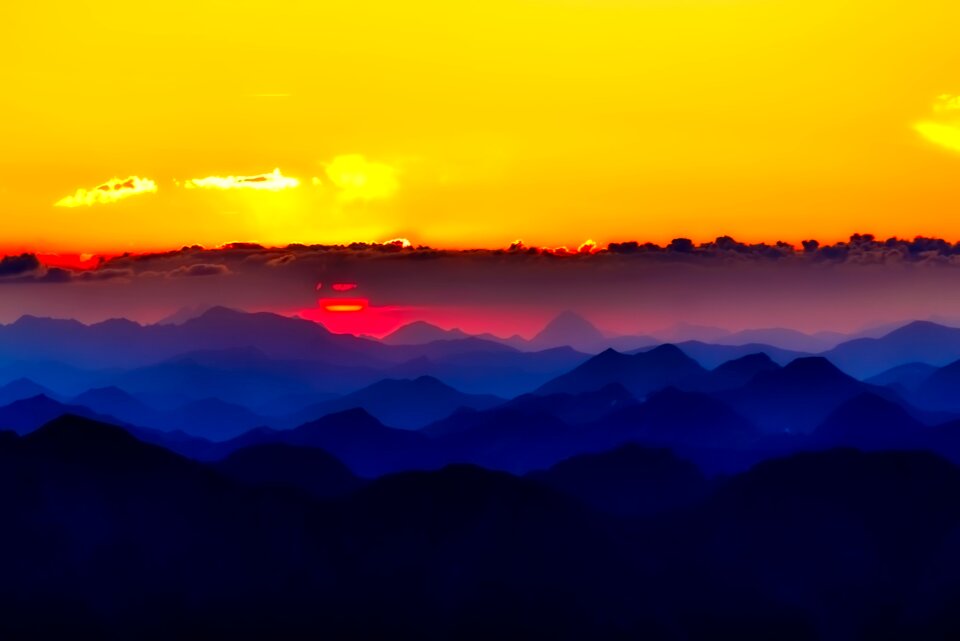 Clouds mountains beautiful