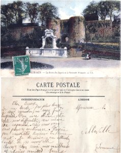 19 Boulogne-sur-Mer — la Porte des Degrés et le Souvenir Français. – LL v°-rº