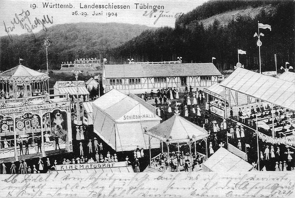 19. Württembergisches Landesschießen Tübingen 26.–29.6.1904 (AK Gebr. Metz 1904 TPk205)