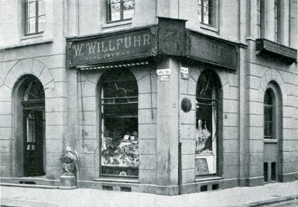 1900 circa Hoflieferant William Willfuehr Hannover Sodenstraße Ecke Celler Straße