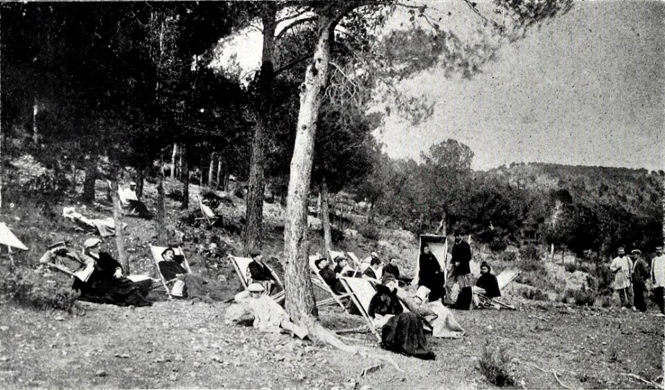1900-01-13, Blanco y Negro, La Sra. Pardo Bazán en Valencia (cropped) Convalecientes en el sanatorio