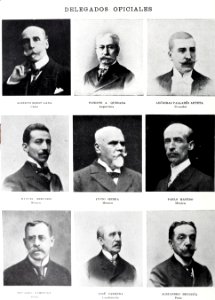 1900-11-24, Blanco y Negro, Delegados oficiales del Congreso Hispanoamericano de 1900, Franzen, a photo