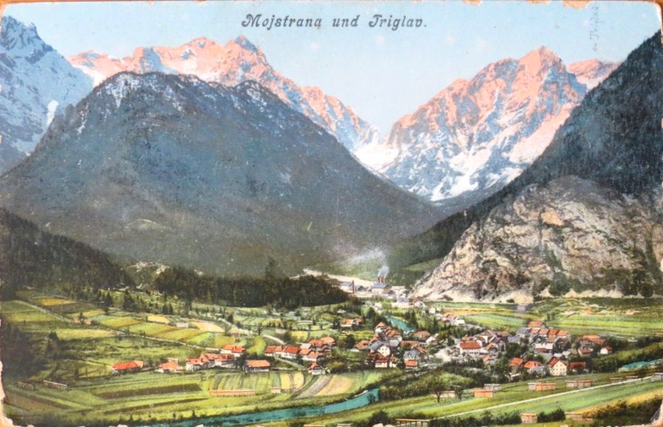 1900 postcard of Mojstrana