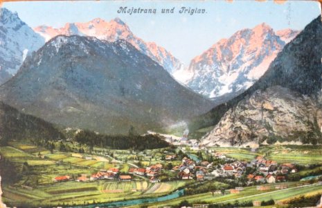 1900 postcard of Mojstrana