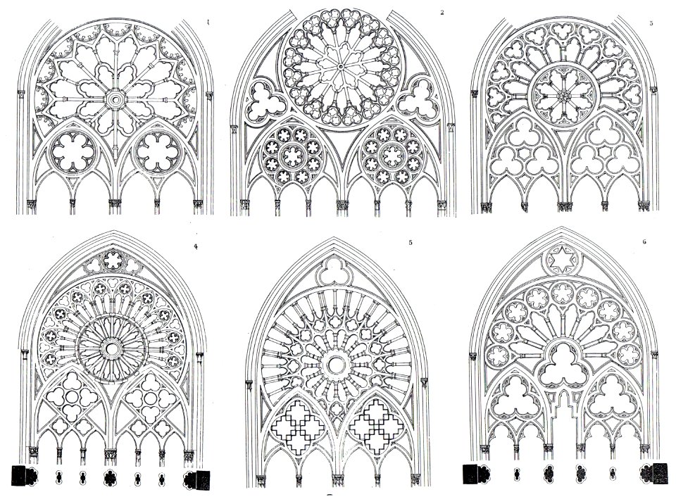 1902 Fenstermaßwerke Dom Minden