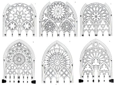 1902 Fenstermaßwerke Dom Minden
