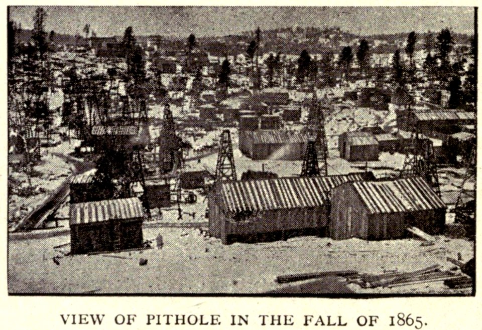 McLaurin(1902) pic.104 View of Pithole, PA, in the Fall of 1865