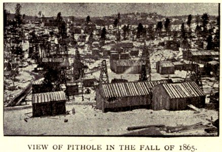 McLaurin(1902) pic.104 View of Pithole, PA, in the Fall of 1865