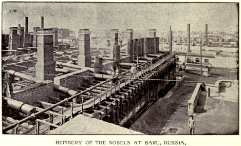 McLaurin(1902) pic.177 Baku in Russia, Refinery buildings