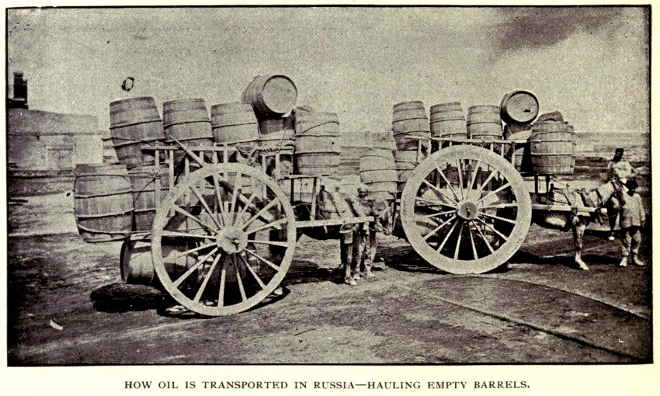 McLaurin(1902) pic.188 Russia - a transport of hauling empty barrels