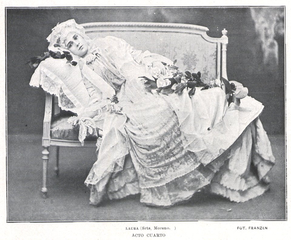 1902-05, El Teatro, Alma y vida, acto cuarto, Laura (Moreno), Franzen