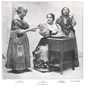 1902-05, El Teatro, Alma y vida, Zafrana (Blanco), Tora (Álvarez), Peregila (Anaya), Franzen