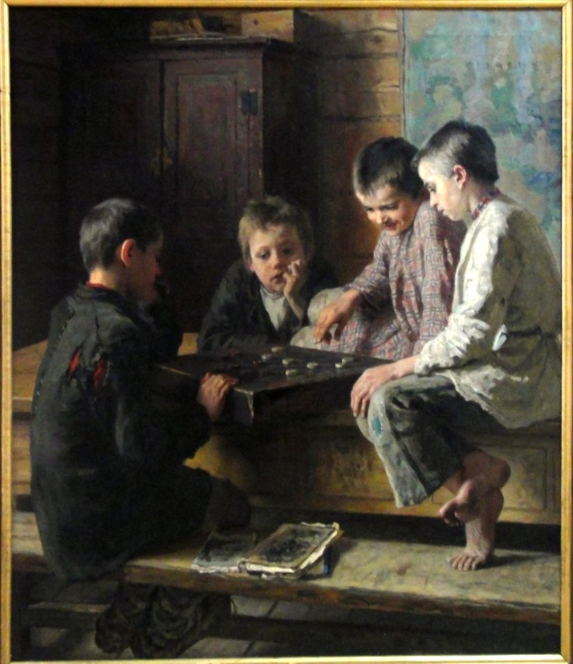 1903 Nikolai Bogdanov-Belsky between lessons