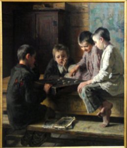 1903 Nikolai Bogdanov-Belsky between lessons